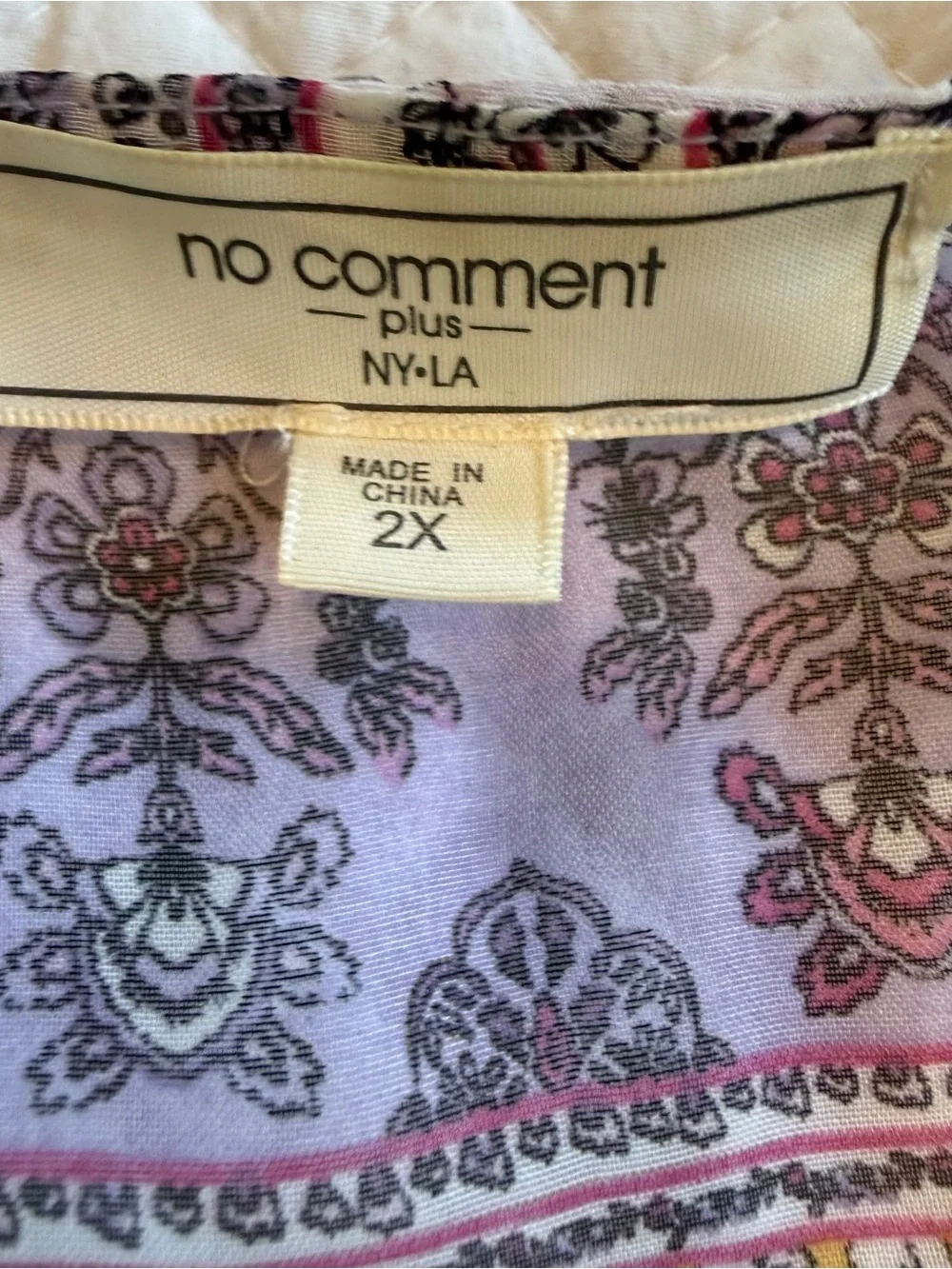 Floral Stripe Lavender & Mustard Lightweight Scarf Wrap